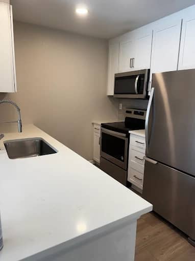 Compact condo kitchen cleaned corner to corner